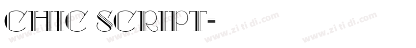 Chic Script字体转换